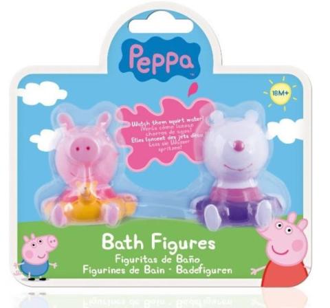 Peppa Pig - Zestaw 2 figurek do kapieli mix