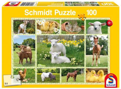 Puzzle 100 Młode zwierzęta hodowlane G3