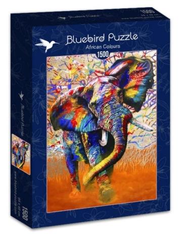 Puzzle 1500 Afrykańskie kolory