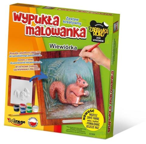 Wypukła malowanka Leśne - Wiewiórka