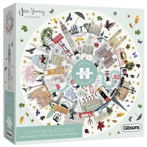 Puzzle 500 Londyńskie budynki (okrągłe) G3