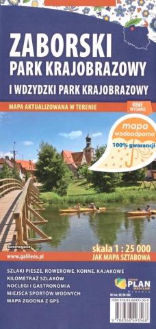 Mapa turyst. - Zaborski Park Krajobrazowy 1:25 000