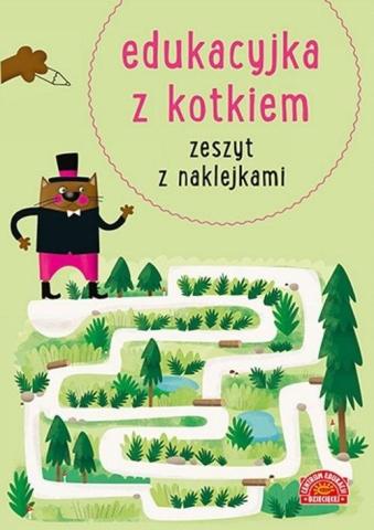 Edukacyjka z kotkiem Zeszyt z naklejkami