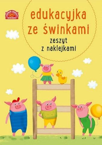 Edukacyjka ze świnkami Zeszyt z naklejkami