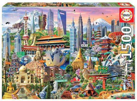 Puzzle 1500 Symbole Azji i Australii G3