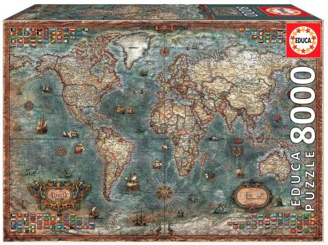 Puzzle 8000 Mapa historyczna świata G3