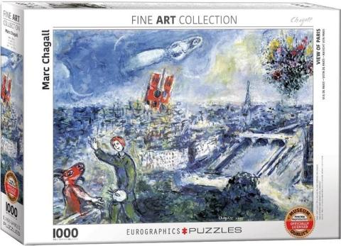 Puzzle 1000 Widok na Paryż, Marc Chagall