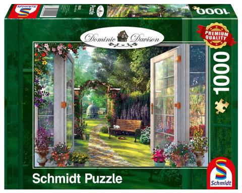 Puzzle PQ 1000 Pokój z widokiem na ogród G3