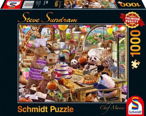 Puzzle PQ 1000 Zwierzaki w kuchni (Chef Mania) G3