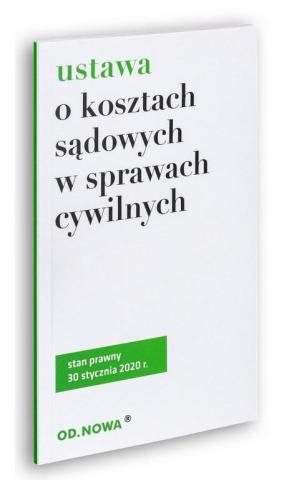 Ustawa o kosztach sądowych 30.01.2020