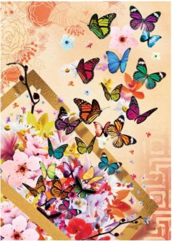 Puzzle 500 Kolorowe motyle