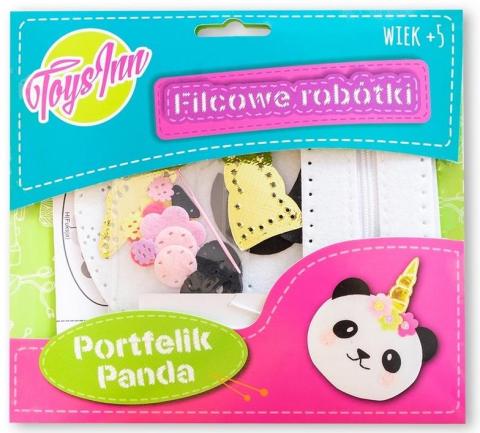 Filcowy portfelik Panda STnux