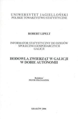 Hodowla zwierząt w Galicji w dobie autonomii