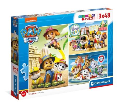 Puzzle 3x48 Super Kolor Paw Patrol