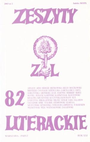 Zeszyty literackie 82 2/2003