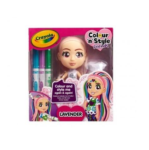 Lalka Colour'n'Style Friends Lavender CRAYOLA