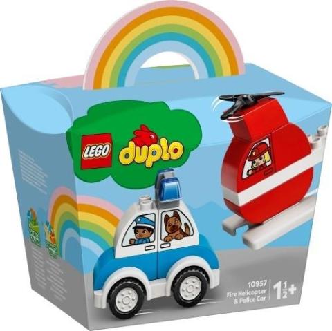 Lego DUPLO 10957 Helikopter strażacki i radiowóz