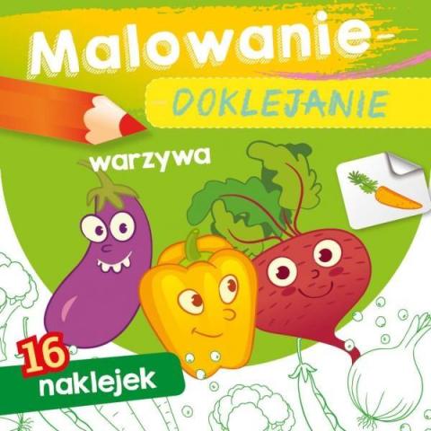 Malowanie-doklejanie. Warzywa