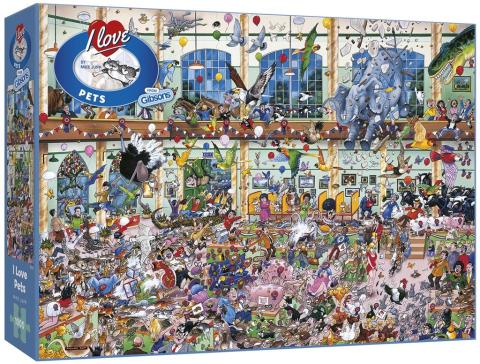 Puzzle 1000 Kocham zwierzęta G3