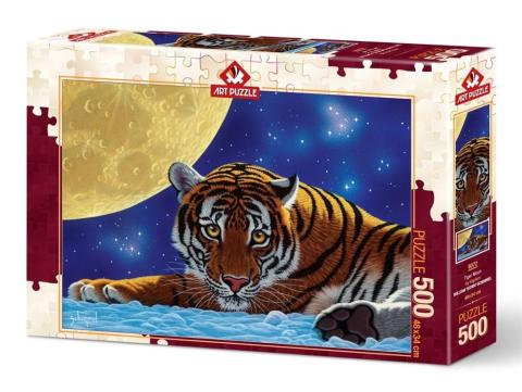 Puzzle 500 Tygrys i księżyc