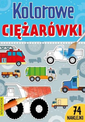 Kolorowe ciężarówki naklejkami