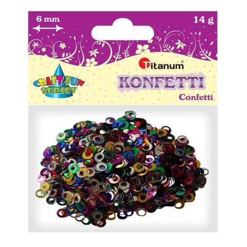 Konfetti pierścienie i kółeczka mix 14g