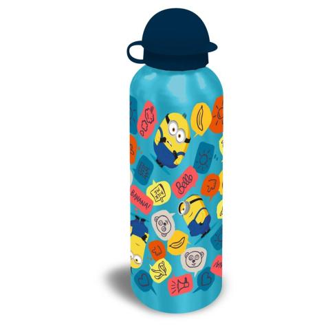 Bidon Aluminiowy, Minionki, Niebieski, 500 ml