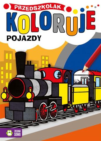 Przedszkolak koloruje. Pojazdy