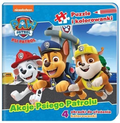 Psi Patrol. Puzzle i kolorowanki cz.3