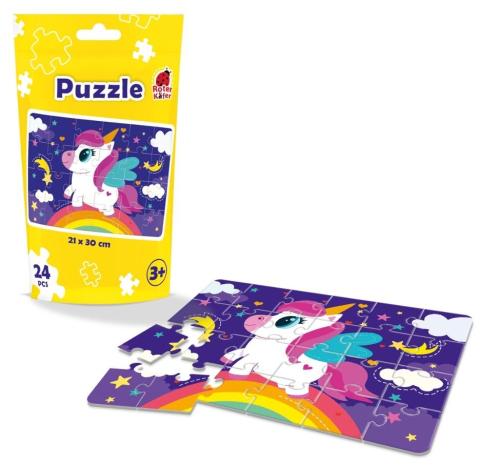 Puzzle edukacyjne - Jednorożec