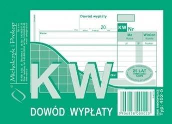 KW dowód wypłaty 402-5