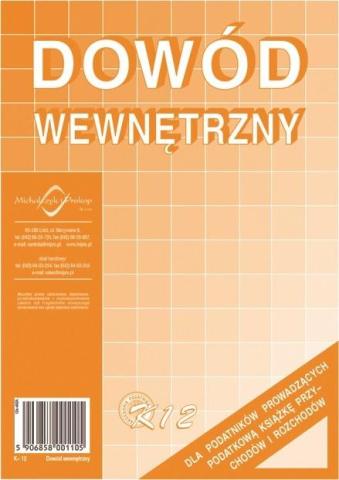 Dowód wewnętrzny K12