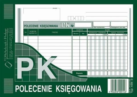 Polecenie księgowania 439-3