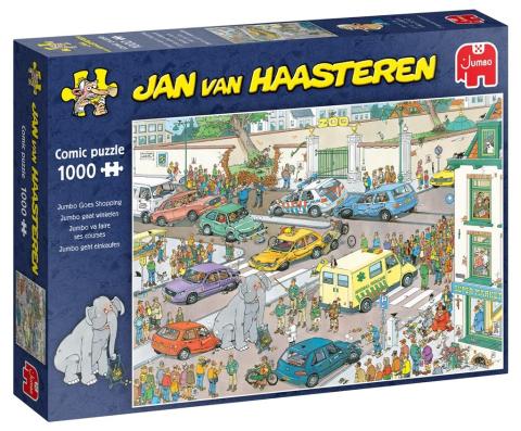 Puzzle 1000 Haasteren Słoń na zakupach G3