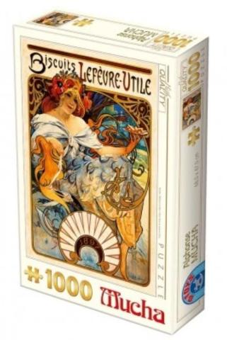 Puzzle 1000 Alfons Mucha, Herbatniki Lefevre-Utile