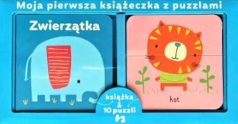 Książka & 10 puzzli zwierzątka