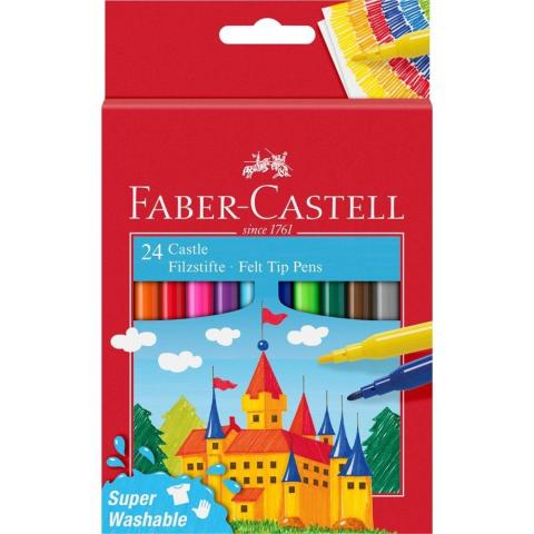 Flamastry Zamek 24 kolory FABER CASTELL