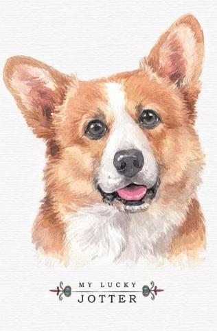 Notatnik ozdobny 105x165/64K kratka TW Corgi