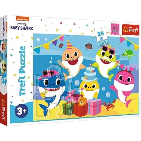 Puzzle 24 maxi Wesołe Baby Shark TREFL