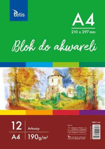 Blok do akwareli A4 12 kartek KB011-A4