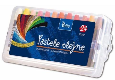 Pastele olejne heksagonalne 24 kolory KT020-AF