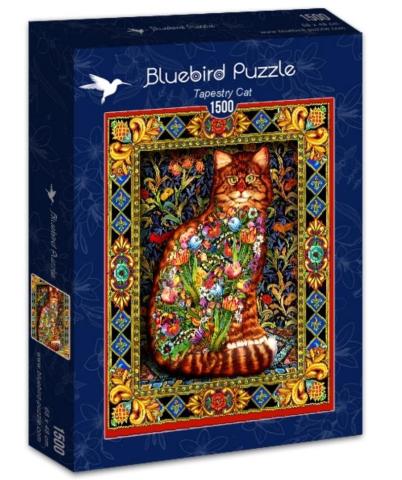 Puzzle 1500 Gobelin z kotem