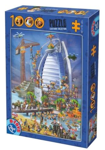 Puzzle 1000 Budowa hotelu Burj Al Arab w ZEA