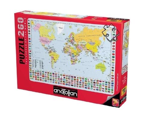 Puzzle 260 Mapa Świata