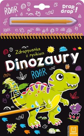 Dinozaury. Zdrapywanka z rysikiem