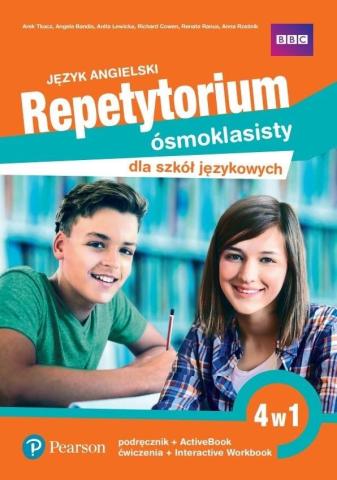 Repetytorium ósmoklasisty dla język. 4w1 podr.+ćw.