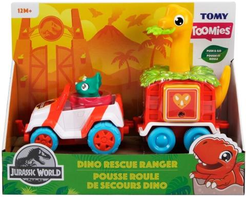 Toomies jeep z dino przyczepą Jurassic World TOMY