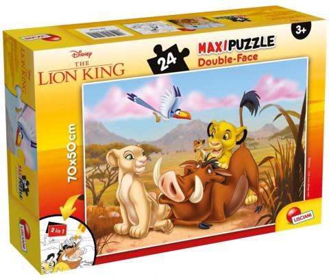 Puzzle dwustronne Supermaxi 24 Król Lew