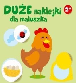 Duże naklejki dla maluszka. Kurka 2+