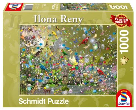 Puzzle PQ 1000 Ilona Reny Papugi w dżungli G3